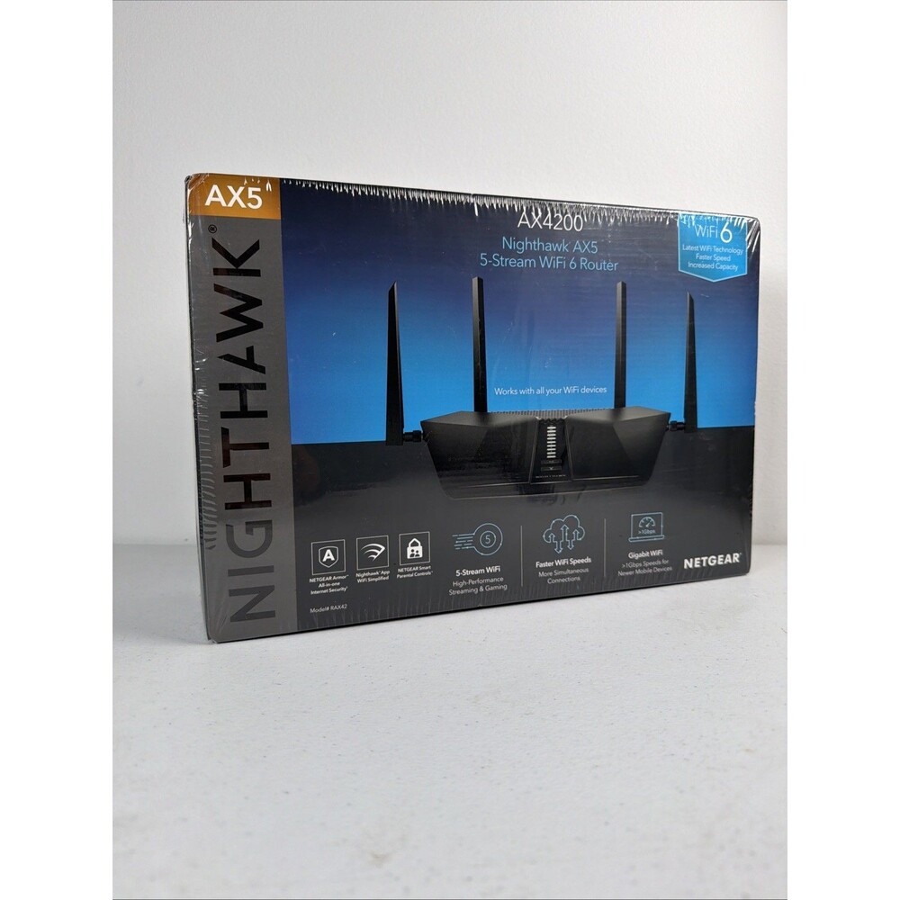 Netgear Nighthawk AX4200 wifi 6 Router- BRAND NEW FACTORY SEALED